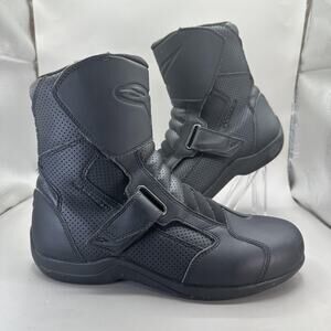 Alpinestars Boots Mens Size 9 US Black Ridge 2 Air Motorcycle Riding CE EN13634